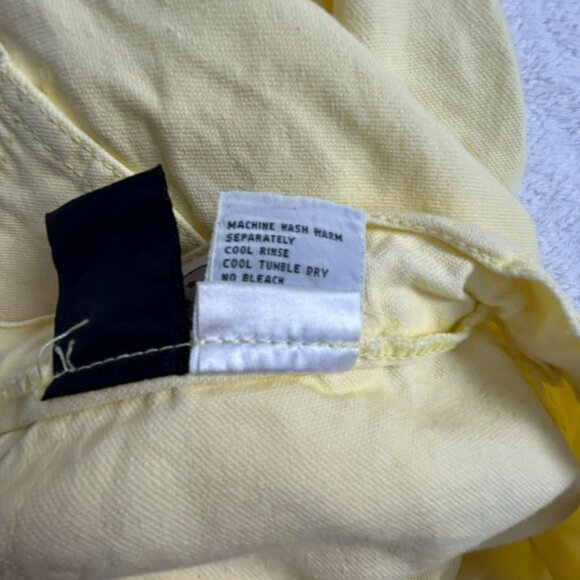 Pacific Coast Highway Women's Fade Out Straight Leg High Rise Pants Yellow 36 - Picture 4 of 9